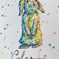 A cute, colourful bunny for Glesni