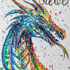 A fearsome dragon for Caleb!