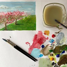 The painting process